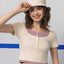 Dream Squad Fake 2-piece Short Sleeve Top
