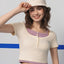 Dream Squad Fake 2-piece Short Sleeve Top