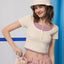 Dream Squad Fake 2-piece Short Sleeve Top