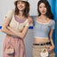 Dream Squad Fake 2-piece Short Sleeve Top