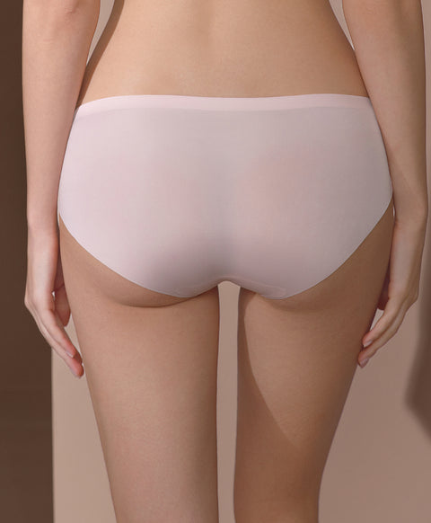 Simple Laminated Low Waist Hipster Panties
