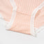 Country Style Low Waist Midi Ribbed Cotton Panties