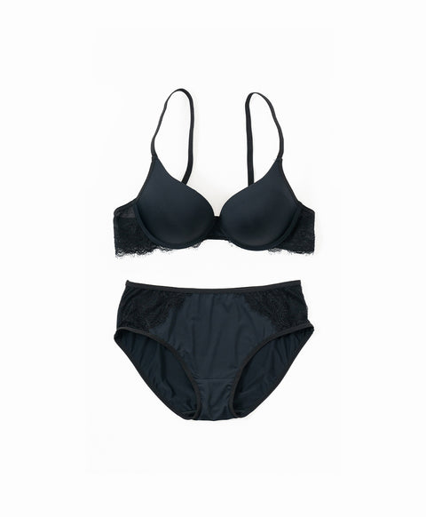 Designer 3/4 Cup Underwired Bra Set with Panties (B Cup)