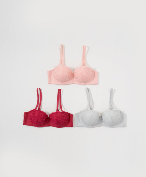 Spring Lace 1/2 Cup Underwired Multiway Bra