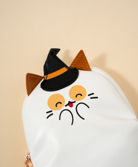 Meow-lloween Party Kittie-Boo Pouch
