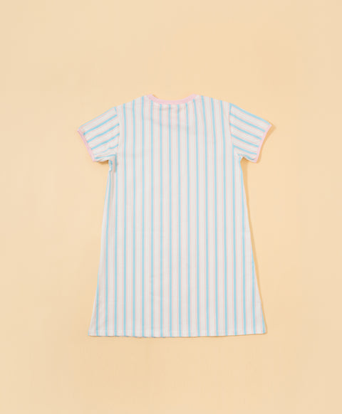 Junior Meow-lloweeen Party Short Sleeves Sleep Dress