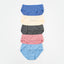 Fresh Cotton Mid Waist Midi 5pcs Pack Panties
