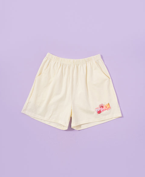 Delulu Power Hearts Short Sleeve Top & Short PJ Set