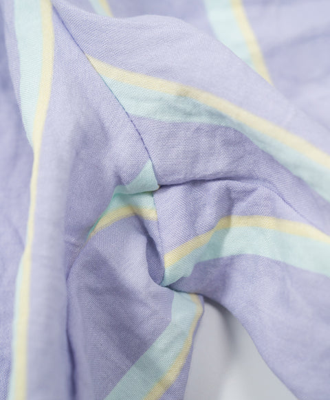 BedMood Cremo Mentally Unavailable. Physically Comfy Polyester PJ Short Sleeves Top & Shorts Set - Purple