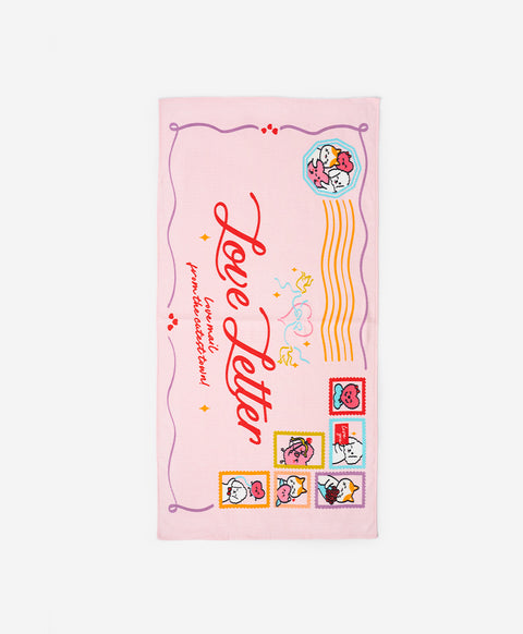 Love Letter From The Cutest Town Cotton Muslin Bath Towel