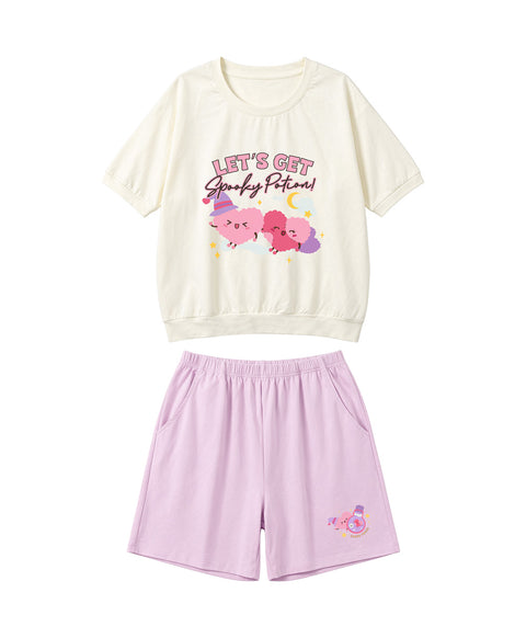 Let's Get Spooky Potion Short Sleeves Top & Shorts Set