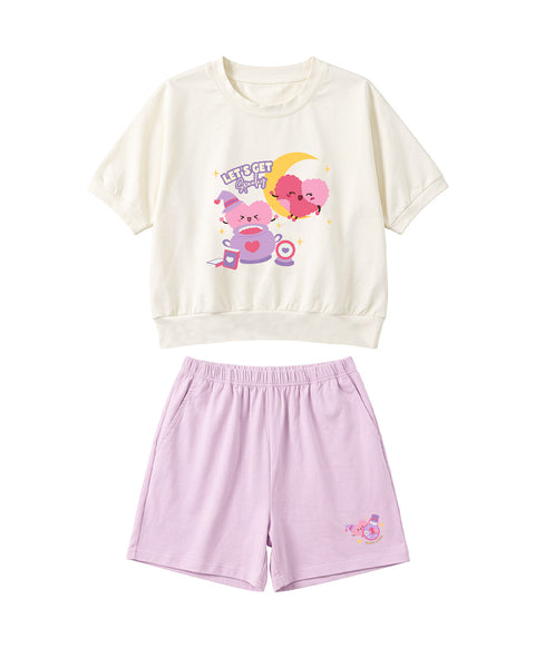 Junior Let's Get Spooky Potion Short Sleeves Top & Shorts Sleep Set