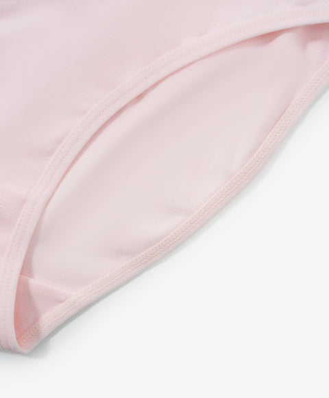 Baa-baa Fluffy Mid Waist Midi 5pcs Cotton Spandex Graphic Pack Panties