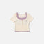Dream Squad Fake 2-piece Short Sleeve Top