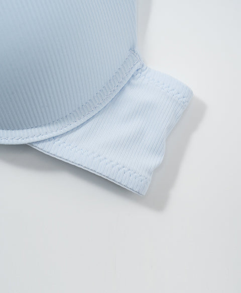 Simply Rib Comfort 3/4Cup Underwired Demi Bra (B Cup)