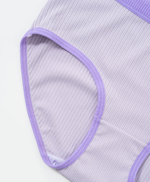 Contrast Rib Low Waist Hipster Panties