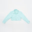 Peekaboo Convertible Collar Crop Shirt