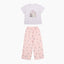 Junior Catitude-ing Short Sleeves Top & Long Pants Sleep Set