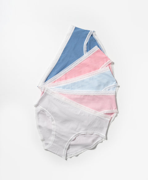 Spring Flowers 5-pack Mid Waist Midi Panties