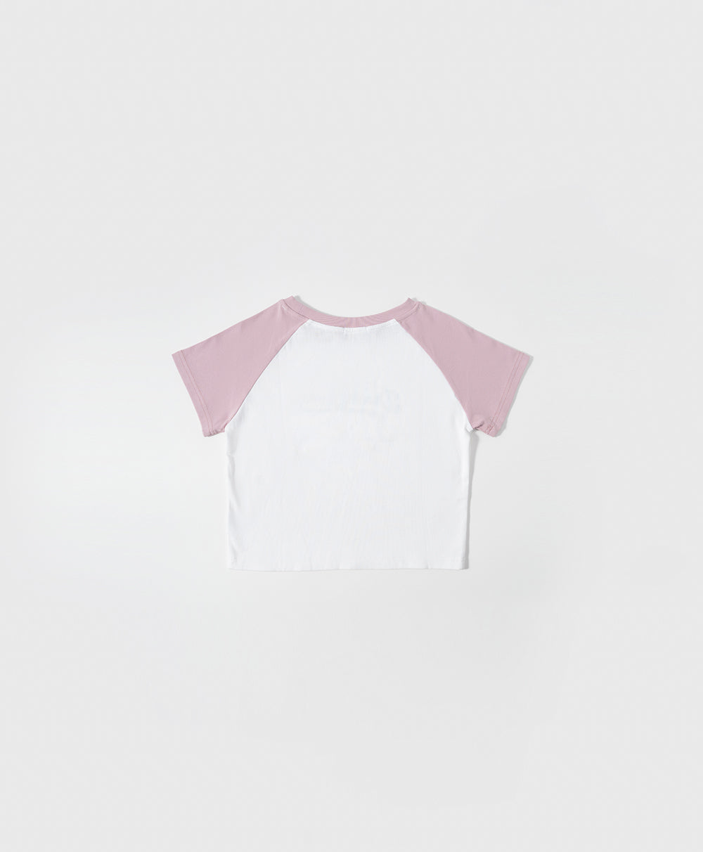 Dream Squad Raglan Tight Fit Crop Tee