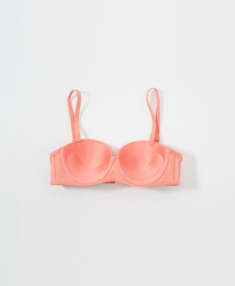Simply Rib Comfort 1/2 Cup Underwired Multiway Bra (B Cup)