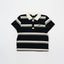 Peekaboo Striped Polo Shirt