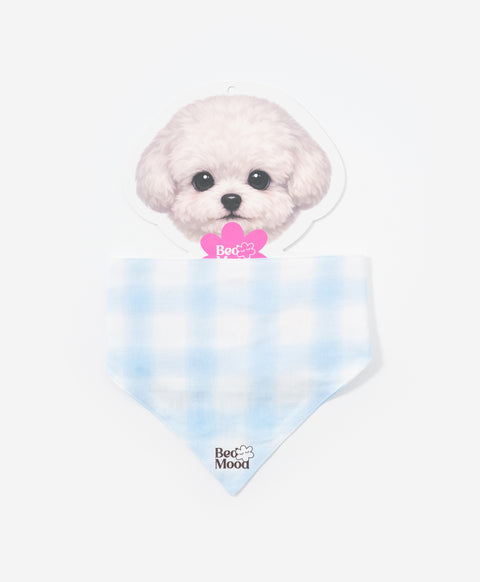 BedMood Cremo & Mello Plaid Pet Bandana Bib