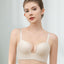 Second Skin Soft Seamless Wireless Low-Back Demi Push Up Plunge Bra