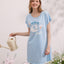 Hide a Sheep Polyester Cotton Short Sleeves Sleep Dress