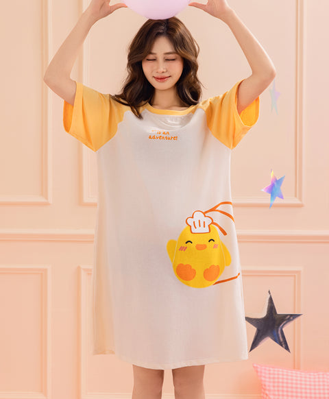 Quacky Bakery Short Sleeve Dress