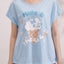 Hide a Sheep Short Sleeves Polyester Cotton Top & Bottom Sleep Set