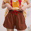 Meow Dessert Time Short Sleeves Polyester Cotton Top & Bottom Sleep Set