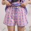 Sweet Cat Bow Bow Short Sleeves Polyester Cotton Top & Bottom Sleep Set