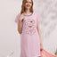 Love Happy Sweet Short Sleeves Polyester Cotton Sleep Dress
