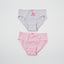 Berry Stressed Cotton Mid Waist Midi 2pcs Sanitary Panties Pack