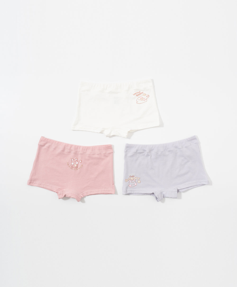 Junior Little Bunny Cotton Low Waist Boxshorts Panties