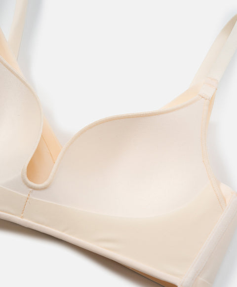 Bare Essentials Wireless V-Neck 3/4 Cup Demi Bra