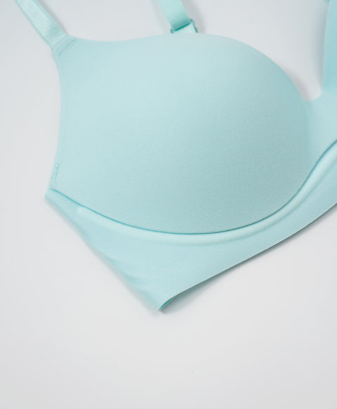 Second Skin Soft Seamless Wireless Demi 3/4 Cup Lightly-Lined Bra