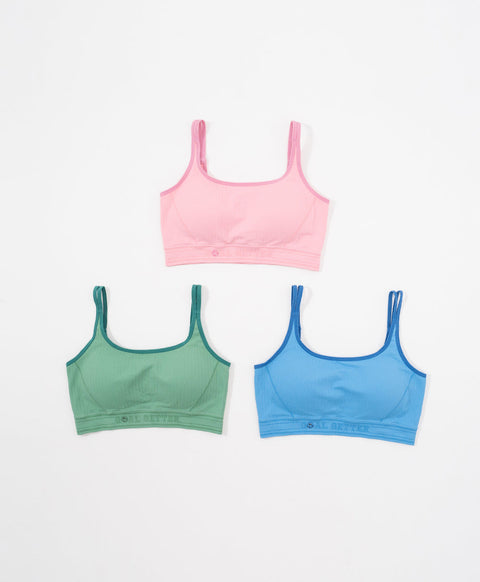 Goal Getter Duo Strap Square Neck Sports Bra