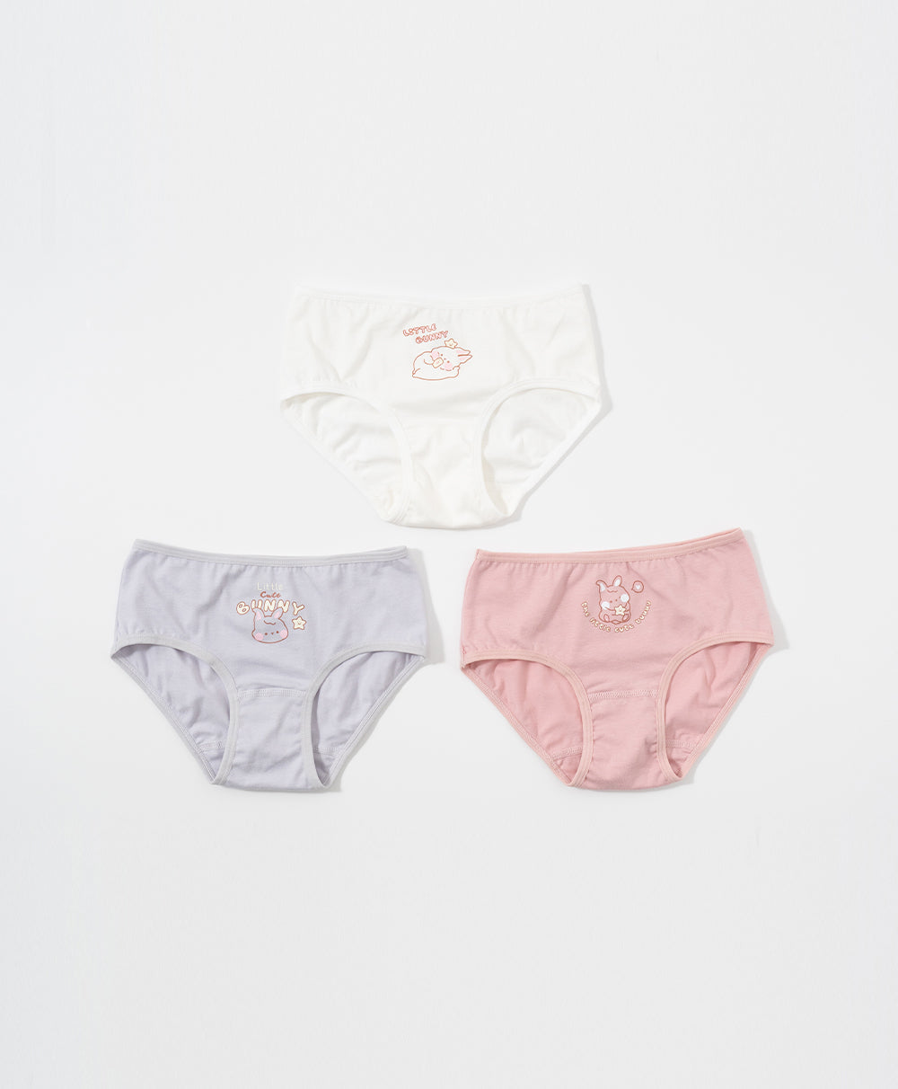 Junior Little Bunny Cotton Low Waist Mini Panties