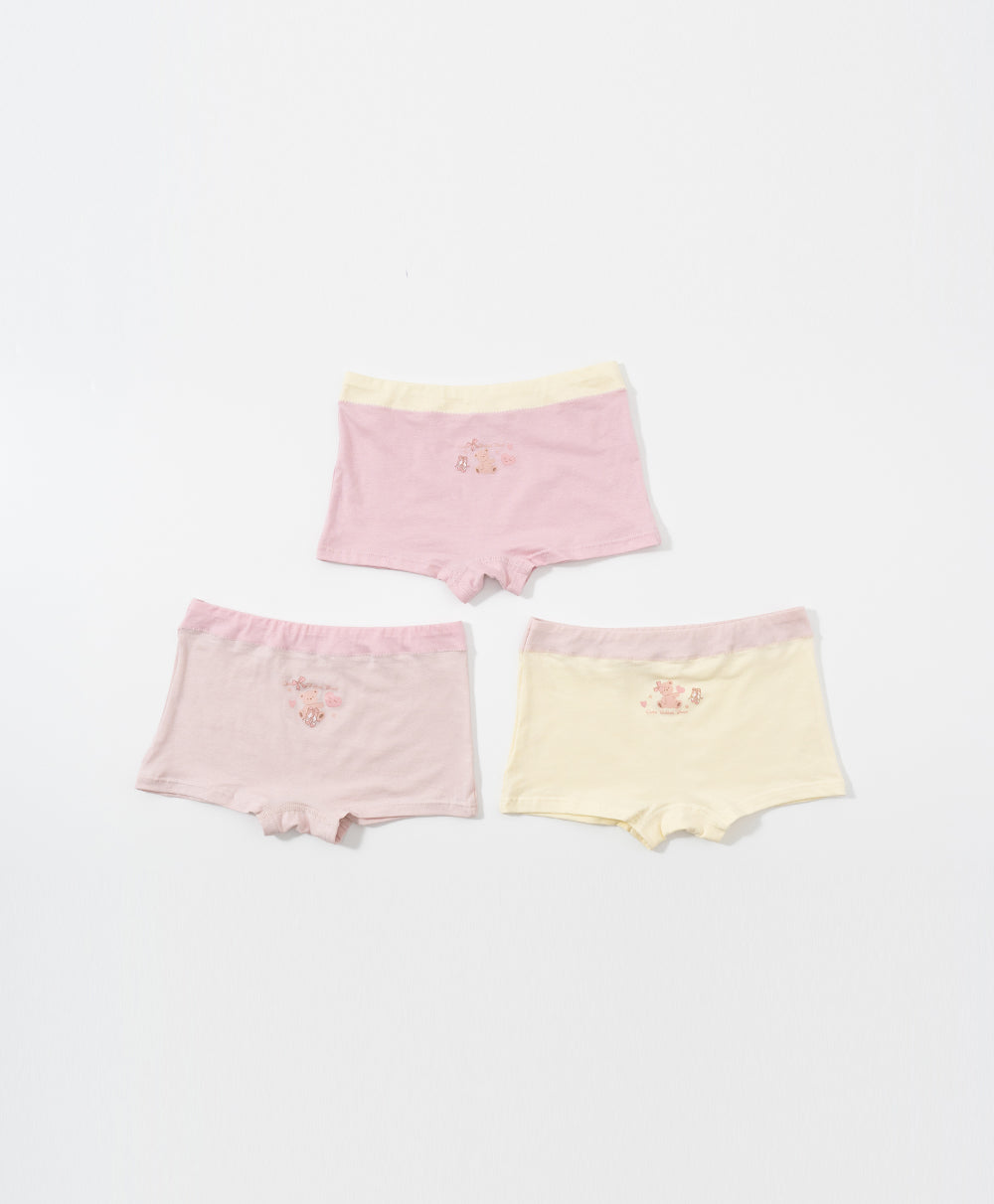 Junior Ballet Bear Cotton Low Waist Boxshorts Panties
