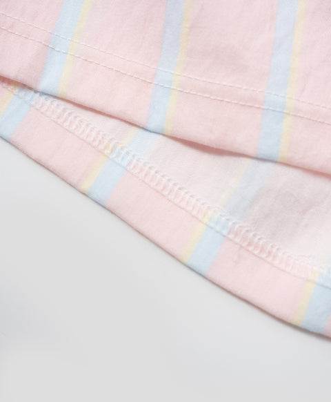 BedMood Mello Not Ignoring You, Just Resting Polyester PJ Short Sleeves Top & Shorts Set - Peach
