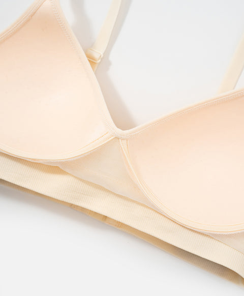 (NEW) Real Comfy Triangle Cup Seamless Wireless Bra