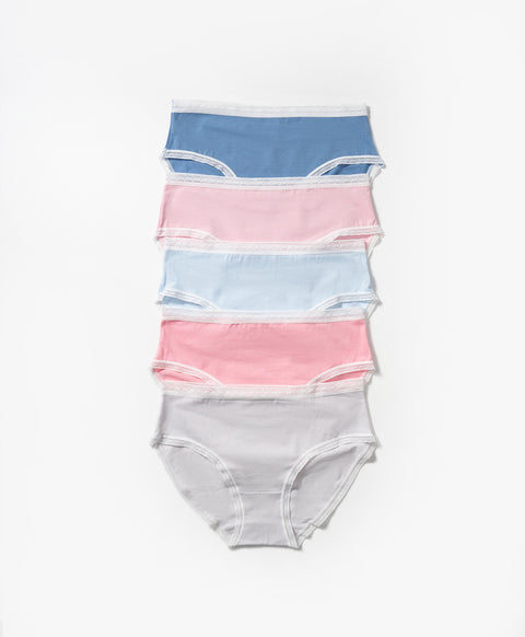 Spring Flowers 5-pack Mid Waist Midi Panties