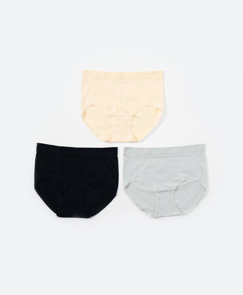 Real Comfy Seamless Knit Mid Waist Hipster Panties
