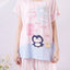 Cozy Home Place Short Sleeves Microfiber Top & Bottom Sleep Set