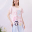 Cozy Home Place Microfiber Short Sleeves Sleep Dress