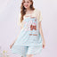 Times To Sleep Short Sleeves Microfiber Top & Bottom Sleep Set