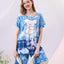Have a Lovely Day Short Sleeves Microfiber Top & Bottom Sleep Set