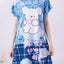 Have a Lovely Day Microfiber Short Sleeves Sleep Dress